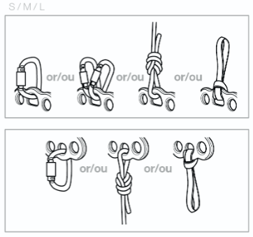 Такелажна пластина Petzl Paw M black