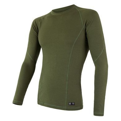 Thermal T-shirt for men Sensor Merino DF LS safari, Black, S