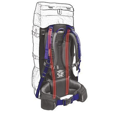 Backpack Terra Incognita Mountain 100 L, Ті Mountain 100 blue