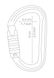 Carabiner Petzl Am'D SCREW-LOCK grey, M34A SL