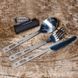 Ложка, виделка, ніж титанові  Lifeventure Titanium Cutlery , 9515