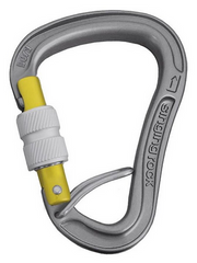 Carabiner Singing Rock Bora GP Screw grey, SR K0107EP00