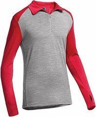 Термофутболка з довгим рукавом чоловіча Icebreaker BF 260 Tech LS Half Zip MEN metro hthr/rocket XL