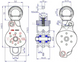 Double pulley with swivel First Ascent Urbi, FA 1413