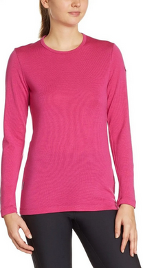 Thermal Long Sleeve T-Shirt for women Icebreaker BF 260 Tech Top LS Crewe WOMEN magenta S