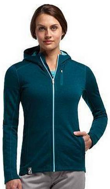 Термокофта жіноча Icebreaker Cascade LS Zip stripe WOMEN night overdye/glacier, XS