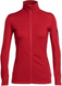 Thermal jacket for women Icebreaker Terra LS Zip WOMEN oxblood/stealth, S