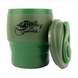 Foldable silicone mug with lid Tramp 350 ml olive, UTRC-082-olive