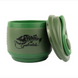 Foldable silicone mug with lid Tramp 350 ml olive, UTRC-082-olive