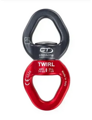 Вертлюг Climbing Technology Twirl grigio/rosso, 2D795SGYJ