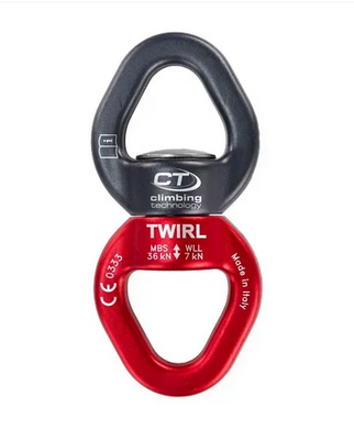 Вертлюг Climbing Technology Twirl grigio/rosso, 2D795SGYJ