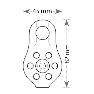 Beal Transf'Air Fixe pulley, BMPF