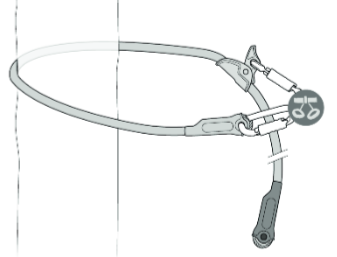 Самостраховка регульована для арбористики Petzl Microflip 4 m, L33 040