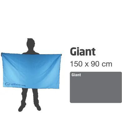 Towel Lifeventure Micro Fibre Comfort aqua XL