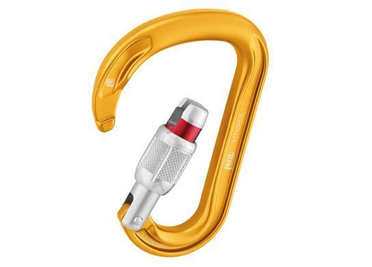 Carabiner Petzl ATTACHE SCREW-LOCK black, M038AA02