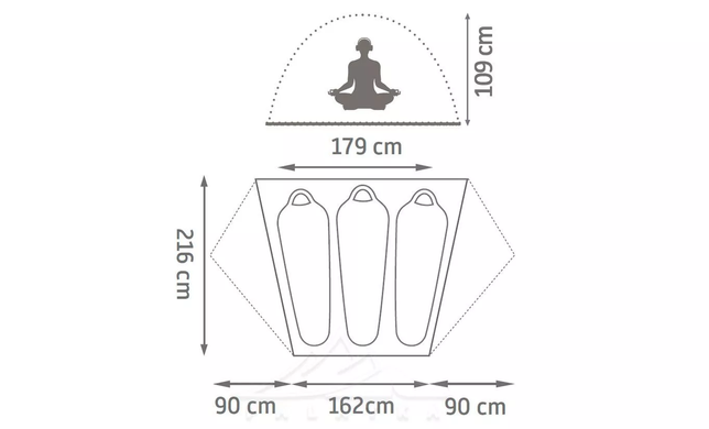 Tent Kelty Far Out 3 + Footprint, 40835322