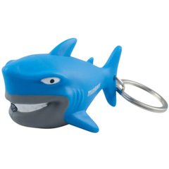 Keychain flashlight Munkees Shark LED blue, 1107-BL