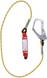 Static rope positioning lanyard 170 cm with shock absorber and carabiner First Ascent, FA 317A