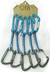 Quickdraw sling with carabiners First Ascent Neon Express Dy 10 mm 11 cm (5 pcs.), FA 24D1 18 10