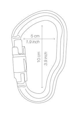 Карабін Petzl Vertigo TWIST-LOCK, M041AA00