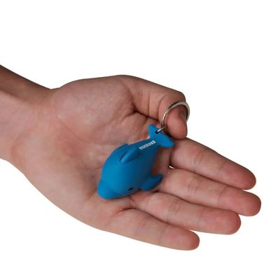 Keychain flashlight Munkees Dolphin LED blue, 1102-BL