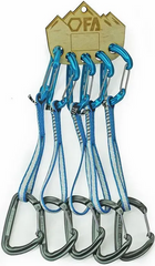 Quickdraw sling with carabiners First Ascent Neon Express Dy 10 mm 18 cm (5 pcs.), FA 21D1 18 10