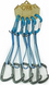 Quickdraw sling with carabiners First Ascent Neon Express Dy 10 mm 18 cm (5 pcs.), FA 24D5 18 10