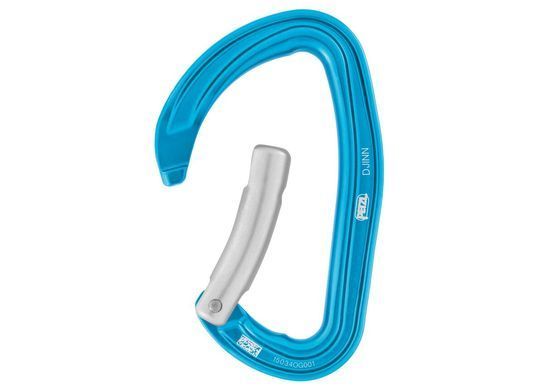 Carabiner Petzl Djinn Bent turquoise without locking system, M060LB00
