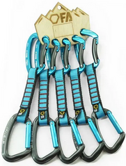 Quickdraw sling with carabiners First Ascent Rock Express 19 mm 12 cm (5 pcs.), FA 25N5 19 12 03