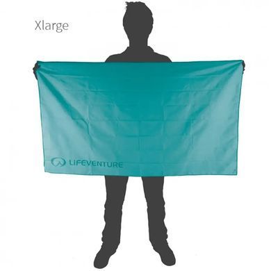 Towel Lifeventure Recycled Soft Fibre Trek teal XL