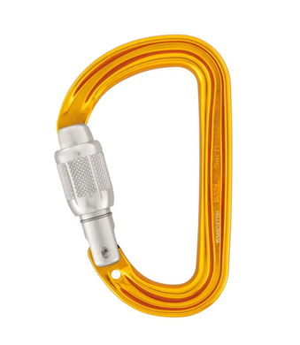 Carabiner Petzl Sm'D SCREW-LOCK yellow , M39A SL