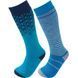 Thermal сhildren's socks Lorpen S2KN Kid's Merino Ski 2 Packs blue Kids XS