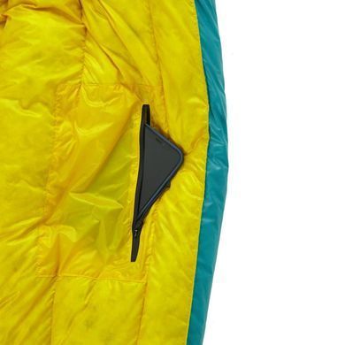 Спальник ROCK FRONT 1000 3D L Medium бірюзовий з гірчичним