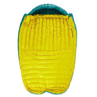 Спальник ROCK FRONT 1000 3D L Medium бірюзовий з гірчичним