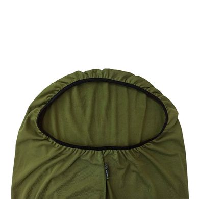 Sleeping bag liner with zip ROCK FRONT Comfort Fleece L deep olive