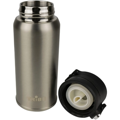 Thermal mug Tribe Motion 0,45 л, grey, T-DD-0015-grey, black