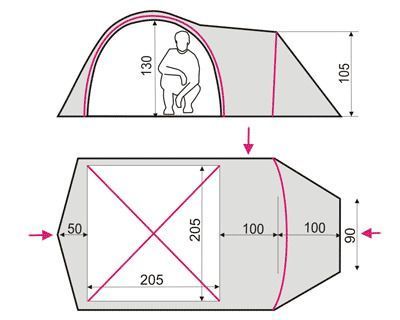 Tent Terra Incognita Geos 3 sand, Ti Geos 3 sand