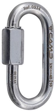 Карабін-конектор "рапід" овальний Camp Oval Quick Link Steel 8 mm, CAMP 0934