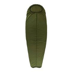 Sleeping bag liner with zip ROCK FRONT Comfort Fleece M deep olive