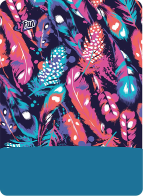 Мультифункціональна пов'язка 4FUN AW WIND PRO Feathers/blue, 4FUN AW WIND PRO Feathers/blue