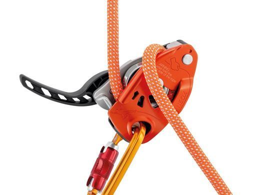 Belay device Petzl Neox orange, D016AA01