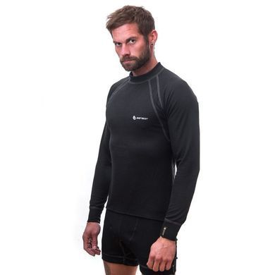 Thermal T-shirt for men Sensor Double Face LS black, Black, S