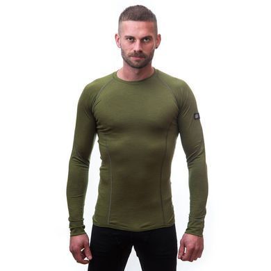 Thermal T-shirt for men Sensor Merino Active LS safari , Black, S