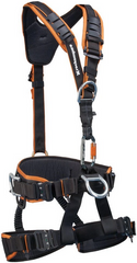 Complete fall arrest harness Rock Empire Atlas Uni AL Lock orange, SVA007.977-0234W0018000, XS-M (waist circumference 66-110 cm)