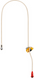 Самостраховка регульована Petzl Grillon Plus 3 m beige/yellow для позиціонування, L052EA01