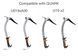 Replacement screw, washer, and nut for ice axe pick and accessories Petzl Ice Axe Screw (4 pcs.) , U041AA00