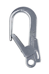 Mounting carabiner Singing Rock Large Snap Hook Double Locking Polished, SR K3536-201