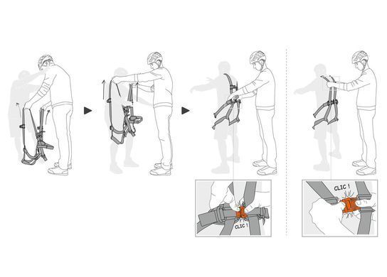 Повна страхувальна система Petzl Swan Easyfit Steel