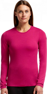 Thermal Long Sleeve T-Shirt for women Icebreaker BF 260 Tech Top LS Crewe WOMEN raspberry S