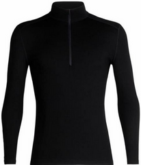 Термофутболка чоловіча Icebreaker BF 260 Tech LS Half Zip MEN black, S